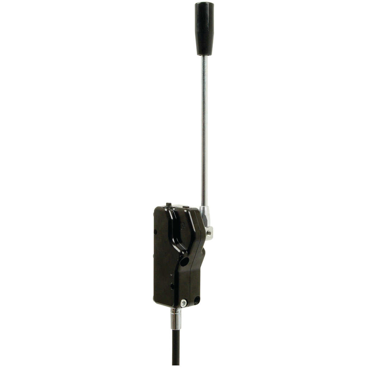 A Sparex Remote Control Assembly with a 3M cable, featuring a black handle and base, mounted on a metallic rod (Sparex Part No.S.101644).
