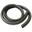 A ribbed, coiled black Draught Excluder (1M), available through Sparex, Part No.S.10176.