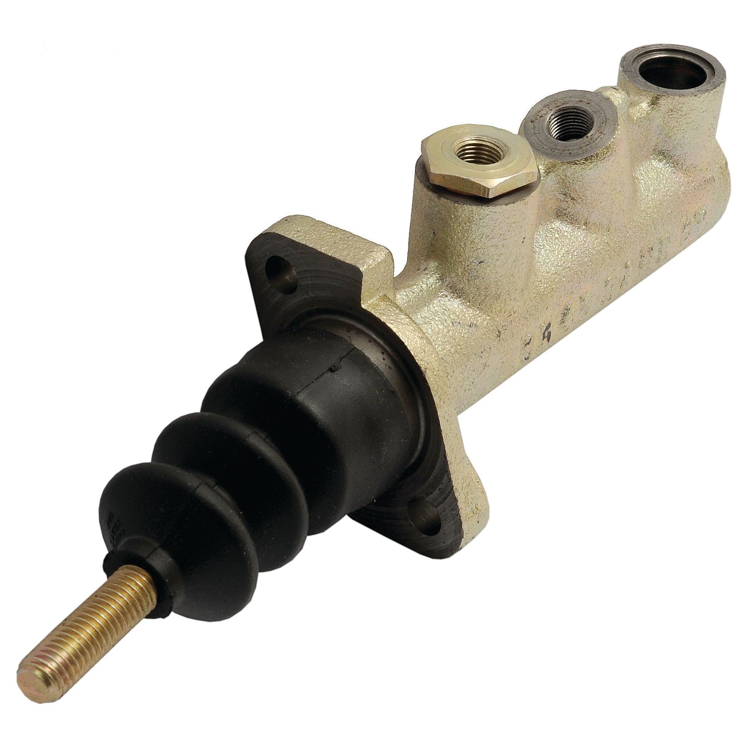 The Sparex Brake Master Cylinder (Part No. S.102650) includes a threaded rod, three connectors, and a rubber bellows cover on one end.