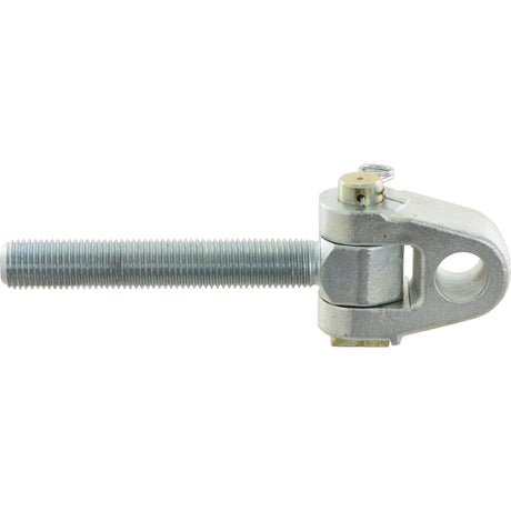 The Sparex Top Link Knuckle Thread - Cat.3 (Part No. S.10294) features a 1 1/4'' RH threaded rod with an attached clevis, secured by a pin and clip at the clevis end. The precise thread length ensures proper fit and enhances overall functionality.
