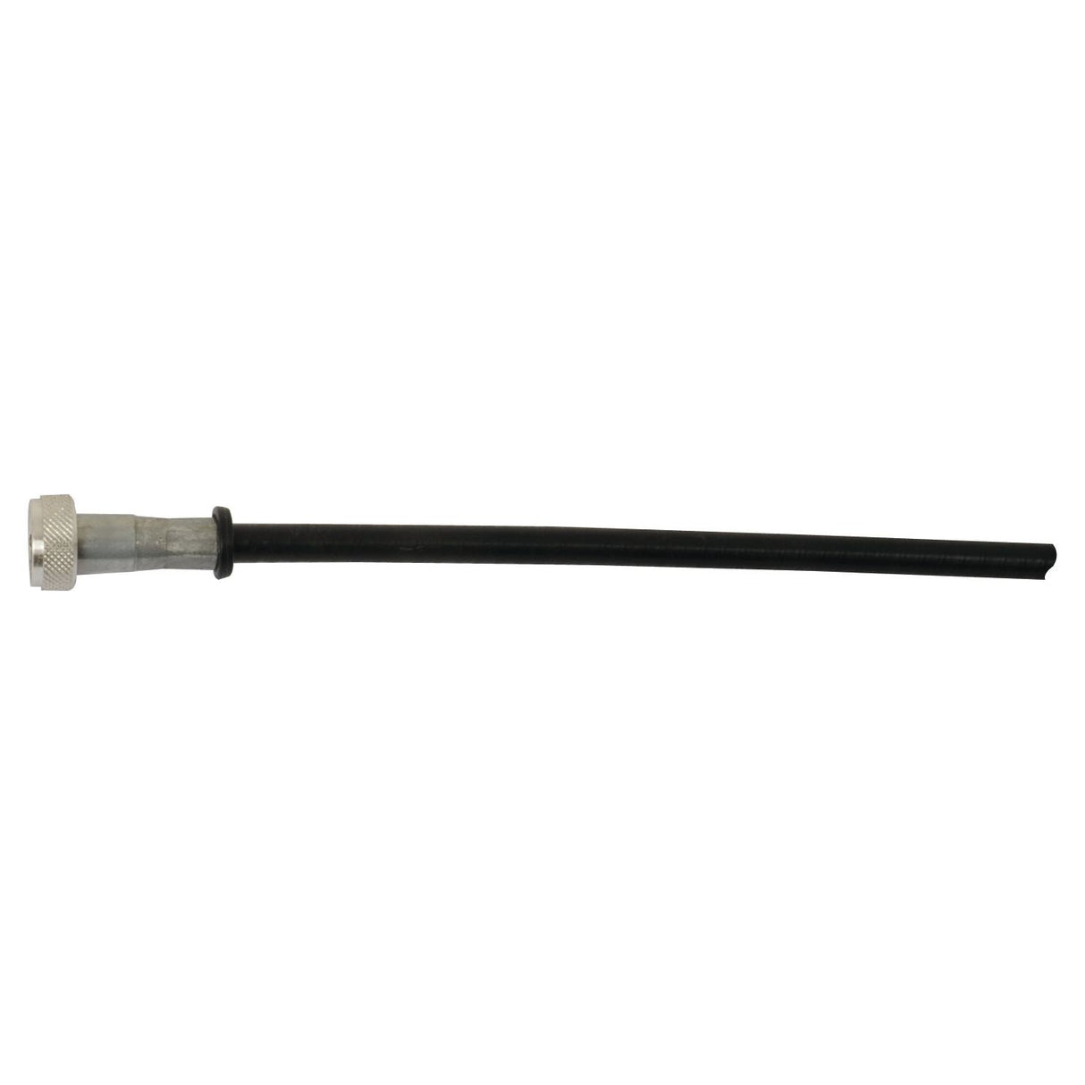 A black, elongated handle tool with a silver metal cap on one end, resembling the Sparex Drive Cable (Part No. S.103249), which has an outer cable length of 2093mm and a total length of 2102mm.