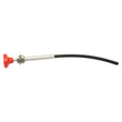 This image shows the Sparex Engine Stop Cable, a flexible throttle cable with a red knob handle and a black outer cable, commonly identified by the spare part number S.103287. The cable has an overall length of 1635mm and an outer cable length of 1505mm.