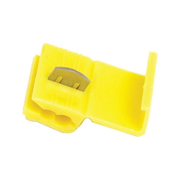 The Scotchlock Terminal, Standard Grip Yellow (Agripak 25 pcs.) | Sparex Part No. S.10664 from Sparex features a standard grip and a metal contact inside.