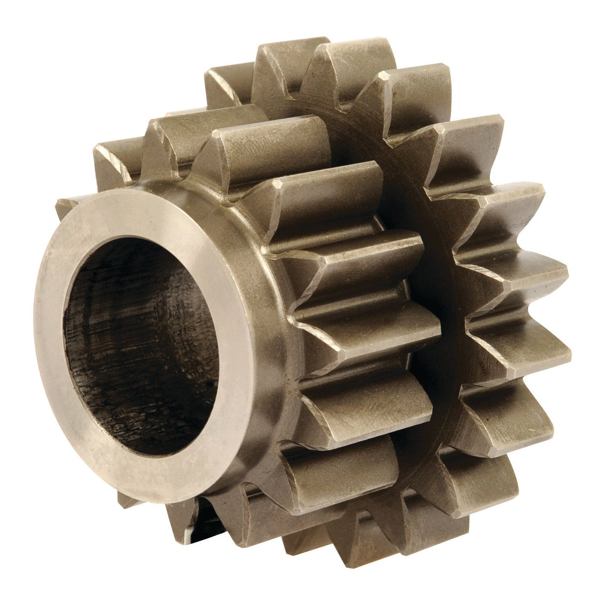 Close-up of a Sparex Transmission Gear - 12 Speed (Sparex Part No.S.107306) with evenly spaced teeth and a central hole for attachment.