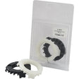 The ECO B/RINGS 34 & 40 (Small) by Sparex, available in black and white from the Italian Series, are displayed both inside and outside their Agripak packaging. The packaging is labeled with a barcode and the text "ECO B/RINGS.