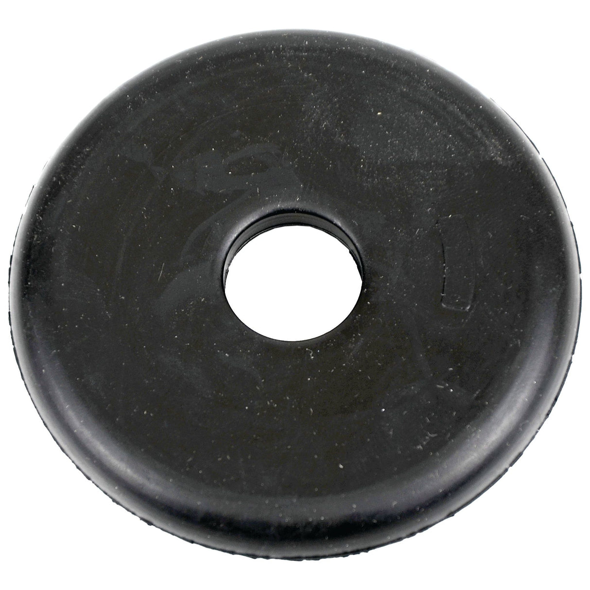 A black, round, flat object with a hole in the center, reminiscent of the components seen in vintage Ford/New Holland tractors, is the Washer (Sparex Part No. S.108182) from Sparex.