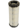 A cylindrical air filter, specifically the Sparex Air Filter - Outer - AF25551 (Sparex Part No. S.108790), featuring a pleated paper design and black plastic end caps.