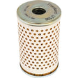A cylindrical filter cartridge with perforations throughout its body, labeled "Oil Filter - Element - LF596" at the top, this Sparex Oil Filter ensures optimal performance and is compatible with various tractors like the Claas COSMOS (Sparex Part No.S.109492).
