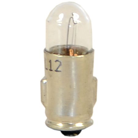 A close-up of a small, cylindrical light bulb with a transparent top and metallic base. The number "12" is printed on its side, revealing it as a Sparex Light Bulb (Filament), 12V, 2W, BA7s model with a 12V filament inside.