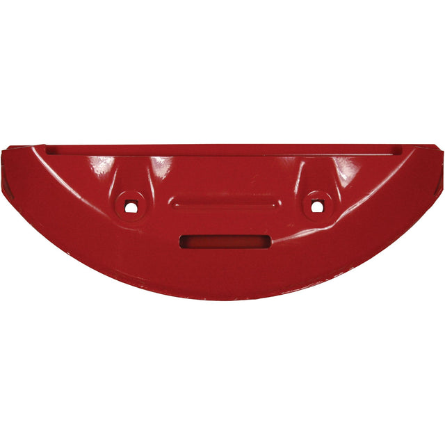 A red, semi-circular metal bracket from Sparex, measuring 135mm in length, 385mm in width, and 35mm in depth, features two mounting holes and a central slot. It is compatible with Kuhn ALTERNA500 and serves as a replacement for Kuhn part number 55910400 (Sparex Part No. S.110613).