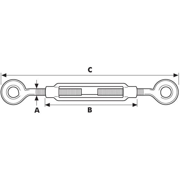 Turnbuckle - Eye/Eye,⌀: M6
- S.11073 - Farming Parts