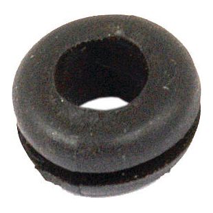 A close-up image of the Sparex Open Grommet Ø5/16'' x 1/16'' Groove (Sparex Part No.S.11332), featuring a central hole and a groove around its circumference, in an open grommet design.