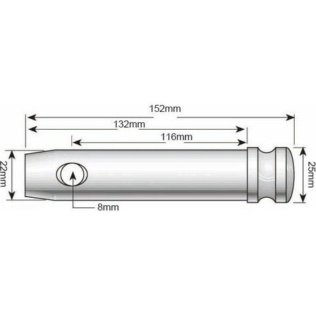 Lower link pin 22x116mm Cat. 1
 - S.11360 - Farming Parts