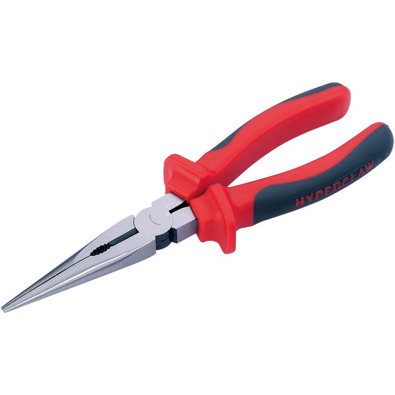 A pair of long nose pliers with red and black handles, branded "Sparex" and labeled as Sparex Part No. S.113846.