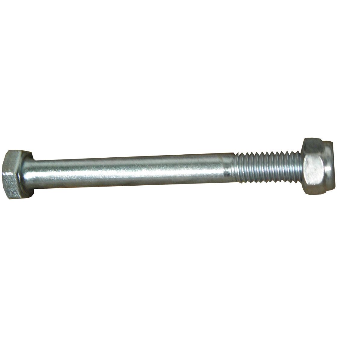 A Hexagonal Head Bolt With Nut (TH) - M14 x 90mm by Sparex, identified as Sparex Part No. S.115022, featuring a tensile strength of 10.9 Loose and made of silver metal with a threaded end.