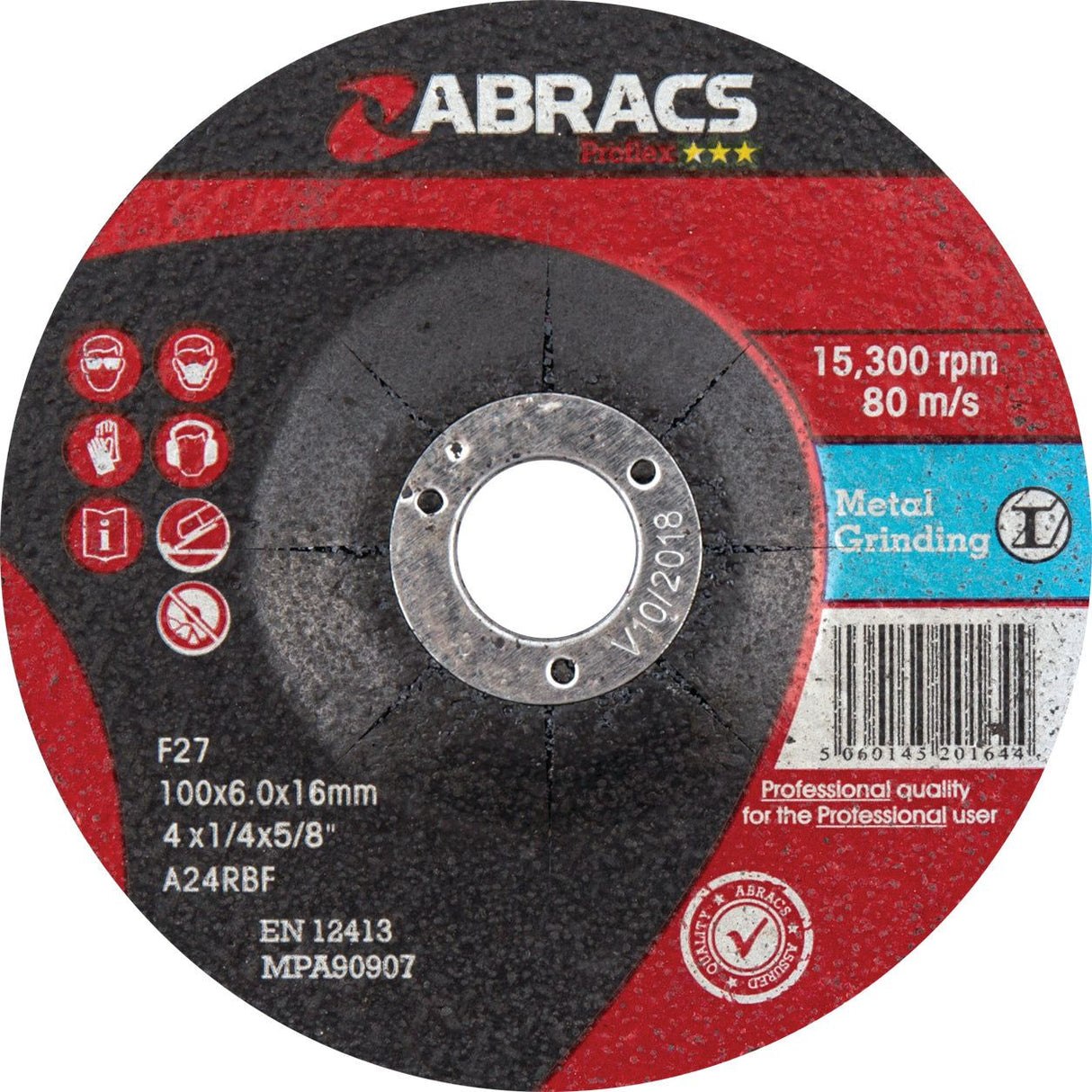 Metal Grinding Disc 100mm x 6mm x 16mm A24RBF
- S.11745 - Farming Parts