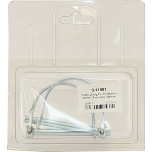 Shaft Locking Pin, Pin &Oslash;6mm x 50mm (2&nbsp;pcs. Agripak)
 - S.11881 - Farming Parts