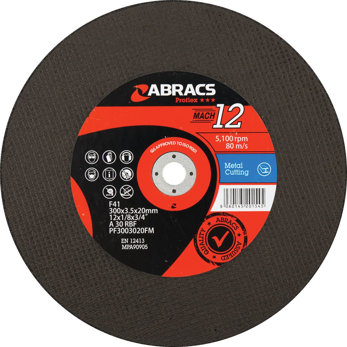 Flat Metal Cutting Disc⌀300 x 3 x 20mm A30RBF
- S.119766 - Farming Parts