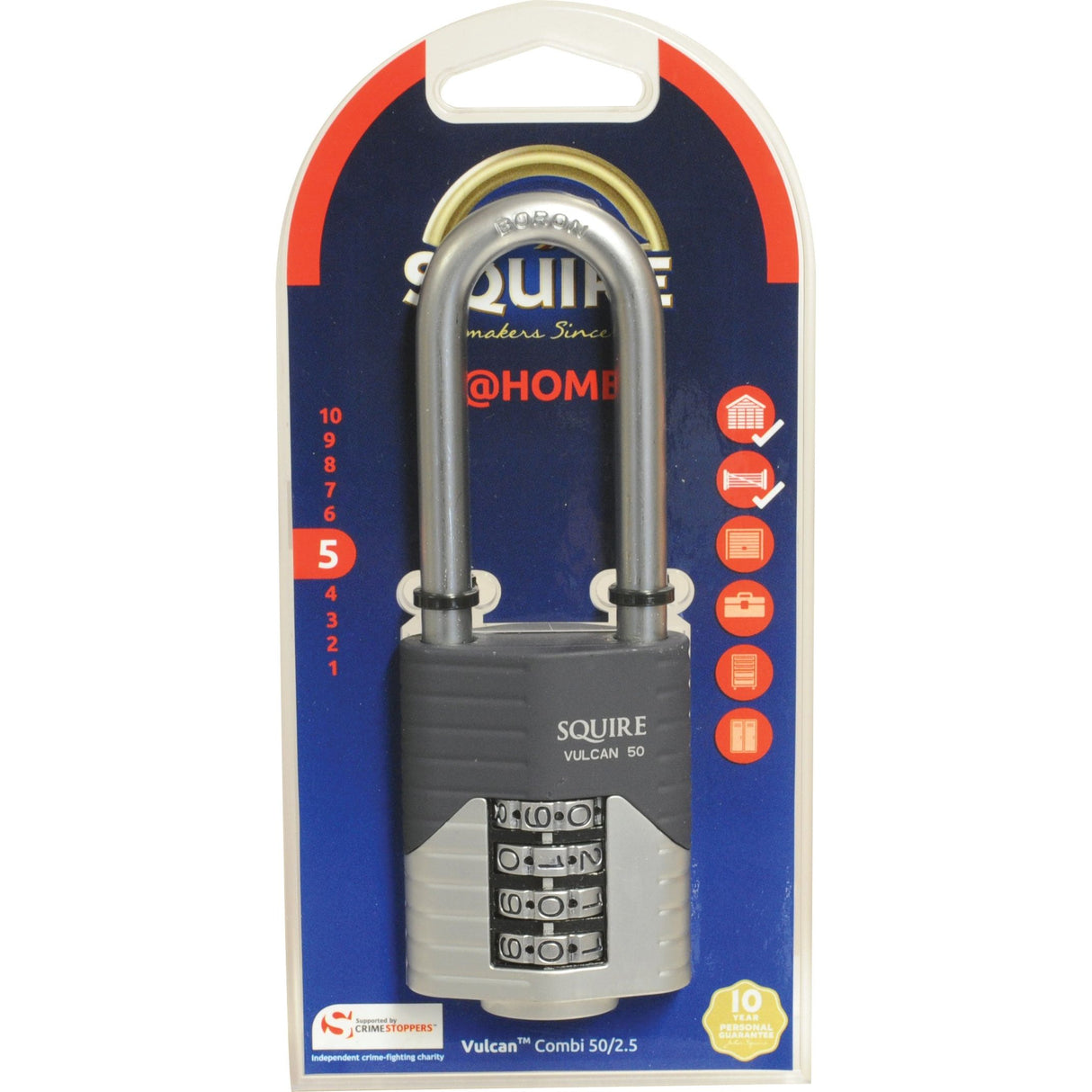 Squire 50/2.5 COMBI Vulcan Combination Padlock, Body width: 50mm (Security rating: 5)
- S.129900 - Farming Parts