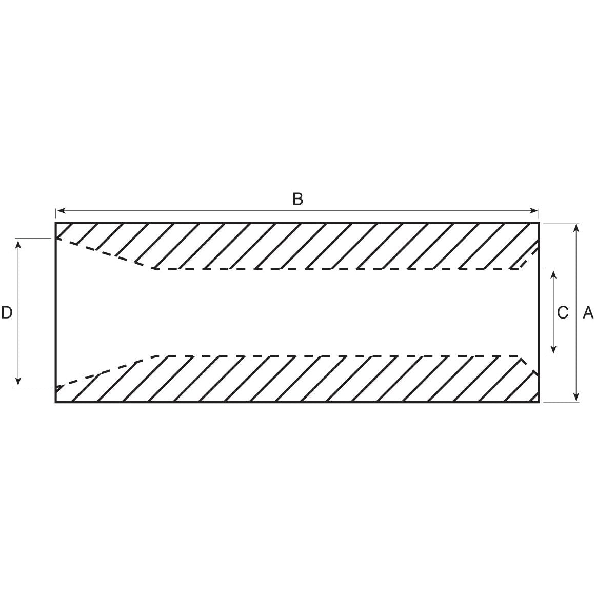 Loader Tine Bush -⌀55 x 120mm (Conus 2)
 - S.130725 - Farming Parts