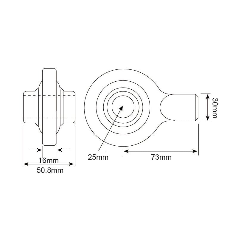 Top Link Weld On Ball End (Cat. 2)
 - S.1336 - Farming Parts