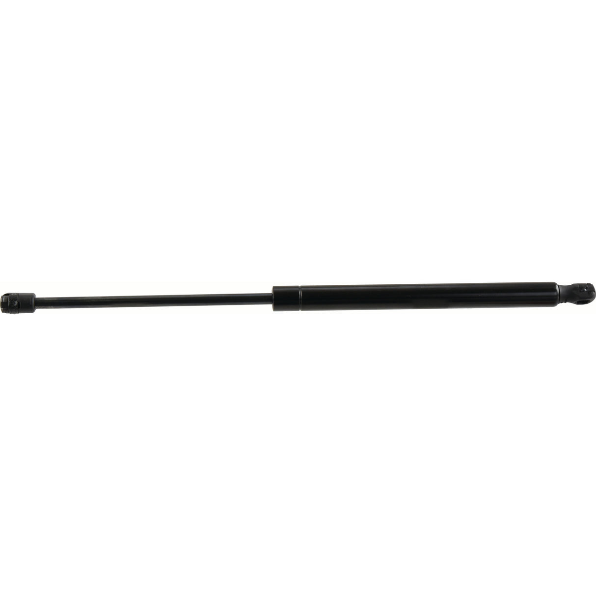 The Sparex Gas Strut, total length 485mm (S.137049), is a black component suitable for various applications and comes with connectors at both ends.