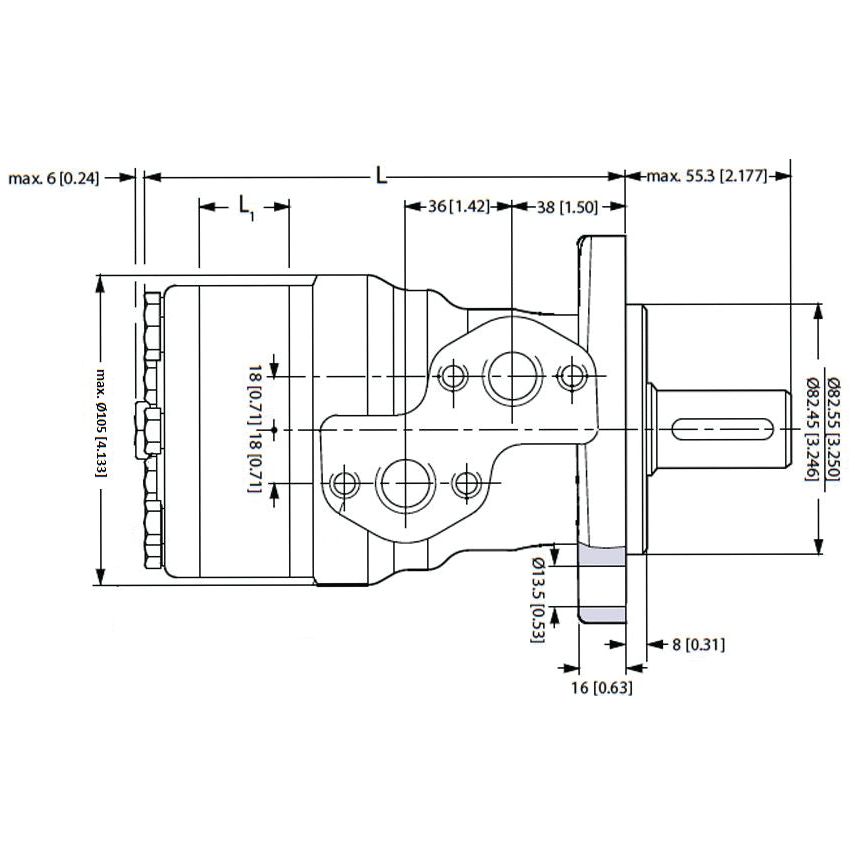 Trale Hydraulic Orbital Motor OMR160 160cc/rev with 25mm Straight / Parallel Shaft
- S.137208 - Farming Parts
