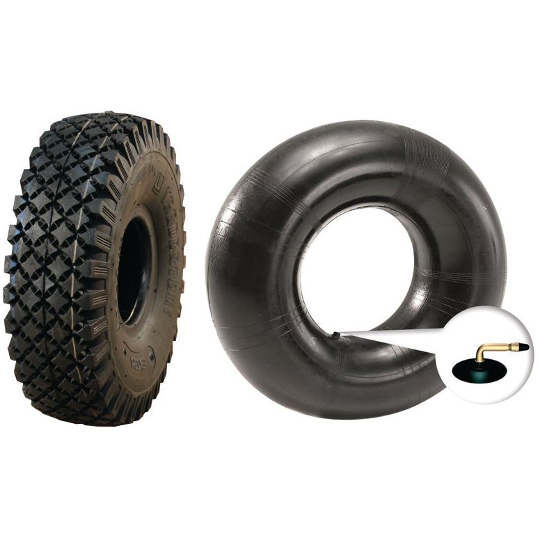 Tyre & Tube Set, 4.10/3.50 - 4, 4PR, TR87 Angled Valve
- S.137619 - Farming Parts