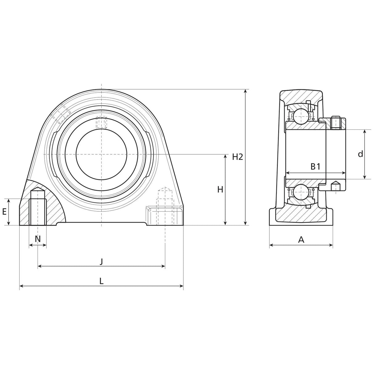 NTN SNR Two-Bolt Pillow Block Bearing (ESPAE208)
- S.138525 - Farming Parts