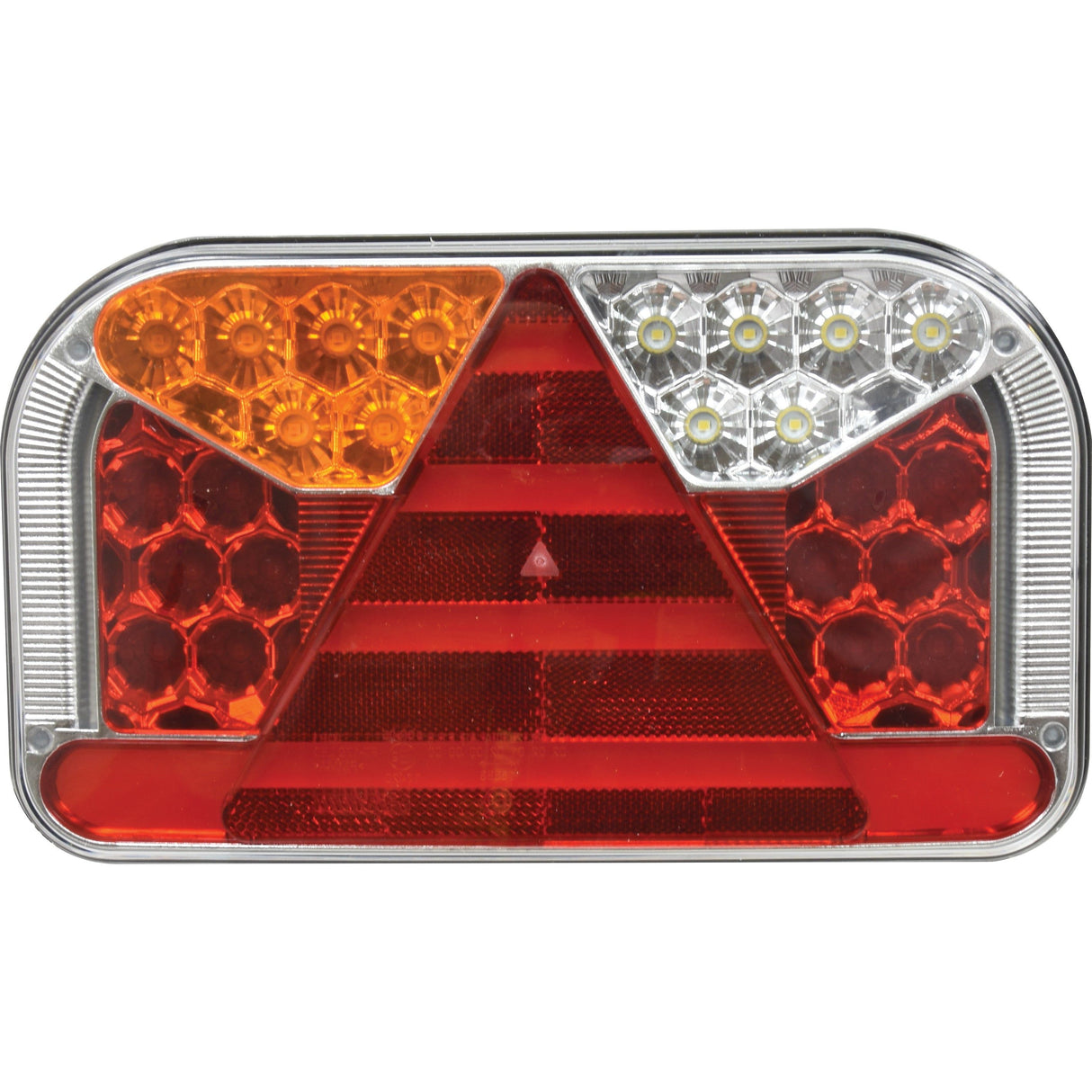 LED Rear Combination Light, Function: 7, Brake / Tail / Indicator / Fog / Reverse / Number Plate / Reflector, LH, 12-36V
 - S.143044 - Farming Parts