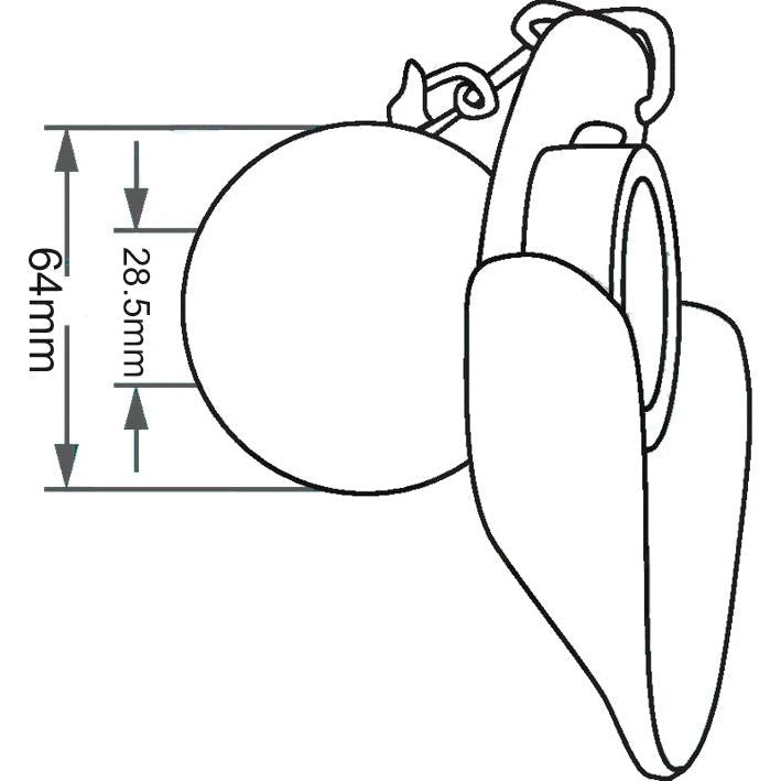 Heavy Duty Lower Link Ball, Guide Cone and Linch Pin (Cat. 3/2)
 - S.148195 - Farming Parts