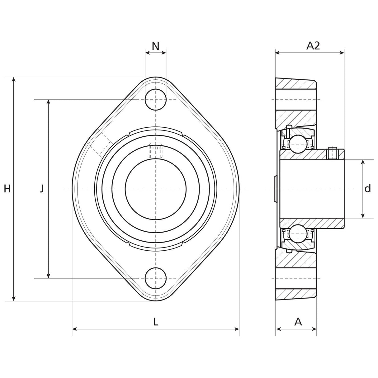 NTN SNR Two-Bolt Flanged Unit (USFD205)
- S.148255 - Farming Parts