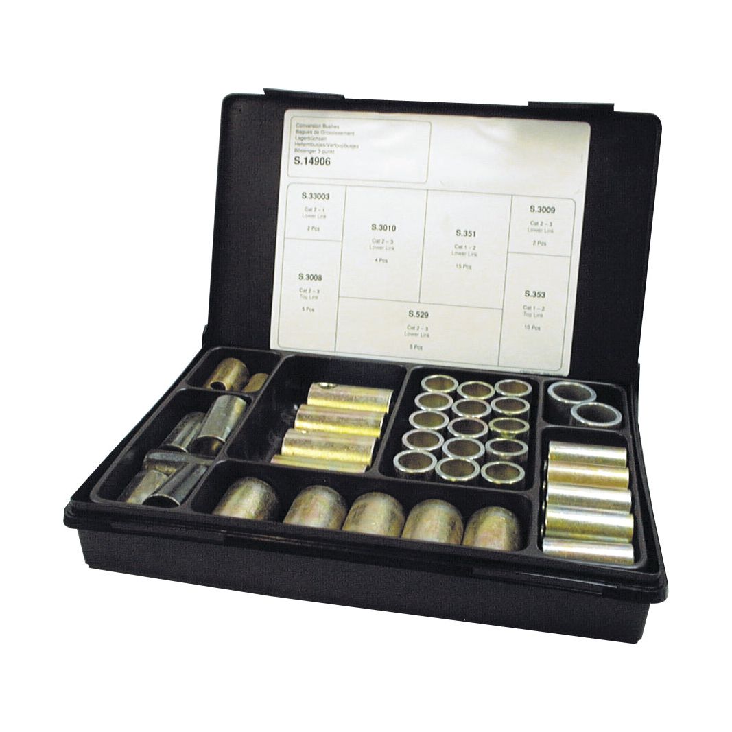 Top and Lower Link Conversion Bushes (Cat. 2 to 1, 3 to 2) (43 pcs. Compak)
 - S.14906 - Farming Parts