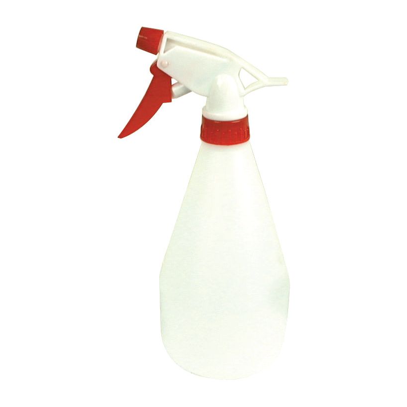 The Sparex Hand Sprayer - 600ml (Sparex Part No.S.18913) features a white plastic body with a red nozzle and trigger, making it perfect for various applications.