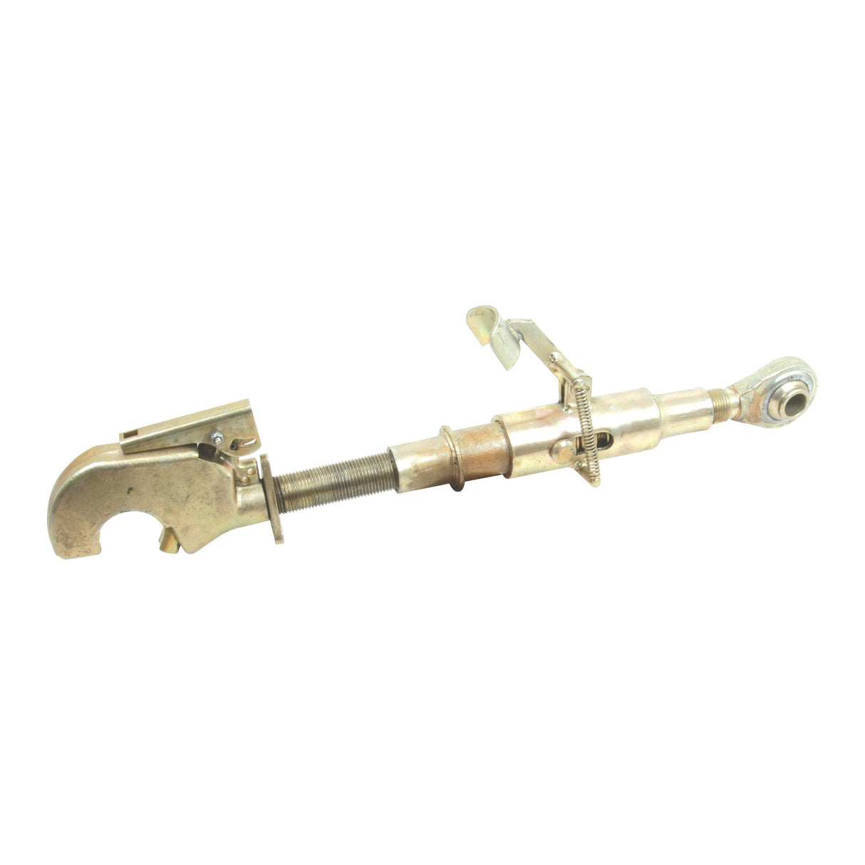The Sparex Top Link Heavy Duty (Cat.2/3) Ball and Q.R. Hook, M36 x 3.00, with a minimum length of 540mm (S.20723), is a robust mechanical tool with a threaded rod, a hooked end, and an adjustable mechanism that is likely used for automotive or mechanical repairs.