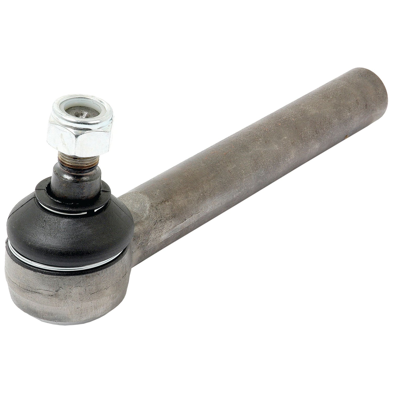 The Sparex Track Rod, S.21178, features a 268mm cylindrical shaft with a ball joint attached to a threaded bolt and nut. Specifically designed for Deutz-Fahr tractors, this component guarantees reliable steering and durability, making it indispensable for any agricultural machinery.