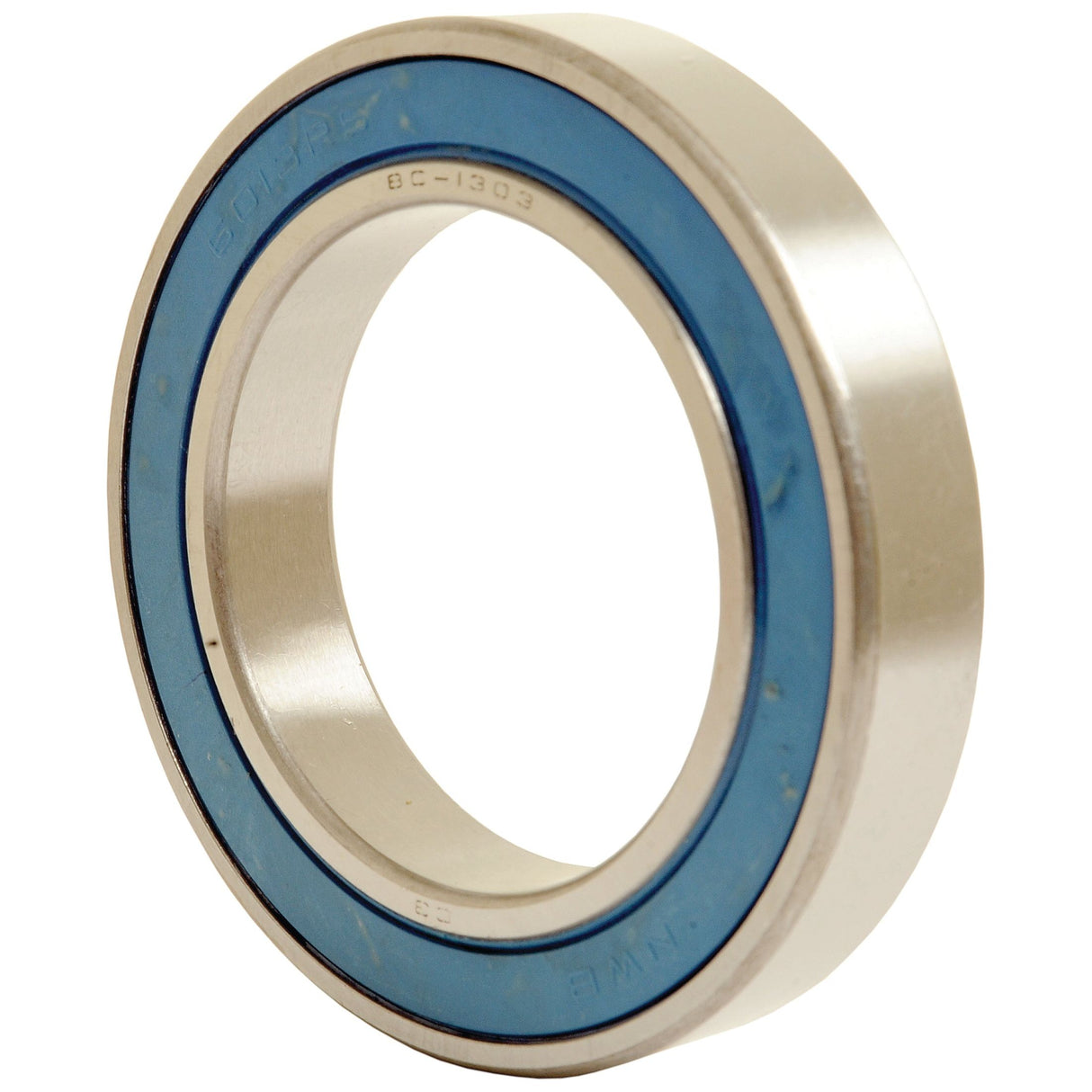 A close-up of the Sparex Deep Groove Ball Bearing (60132RSC3) - S.22181, featuring a blue seal.