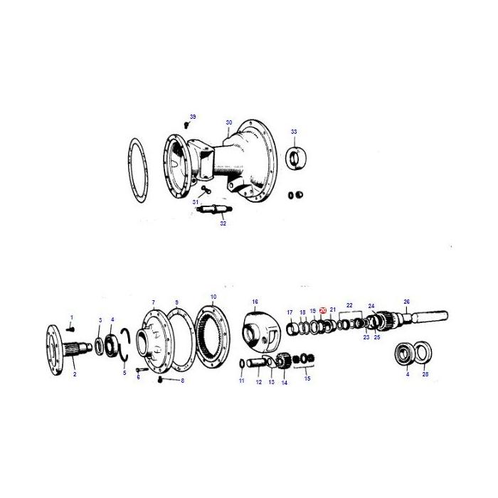 Massey Ferguson - Bearing - 185379M1 - Farming Parts