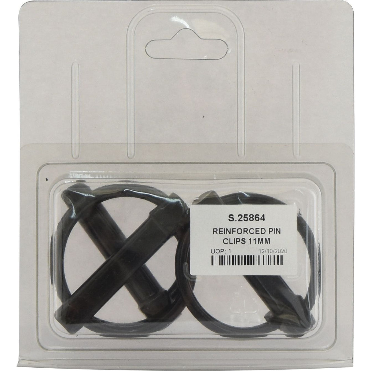 A packaged set of Round Linch Pins, 11mm in diameter, with a visible Sparex product label displaying code S.25864.