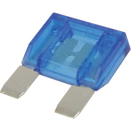 A close-up image of a Sparex Maxi Blade Fuse, 60 Amps Blue (Sparex Part No.S.26305) with two metal prongs, often used in automotive applications.