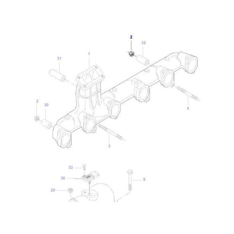 Massey Ferguson - Lock Nut M10 - V513601002 - Farming Parts