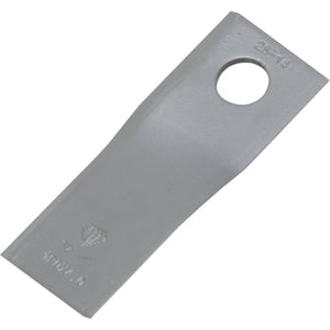 Mower Blade - Twisted blade, top edge sharp & parallel -  120 x 48x4mm - Hole⌀18.5mm  - RH & LH -  Replacement for Vicon
 - S.27635 - Farming Parts