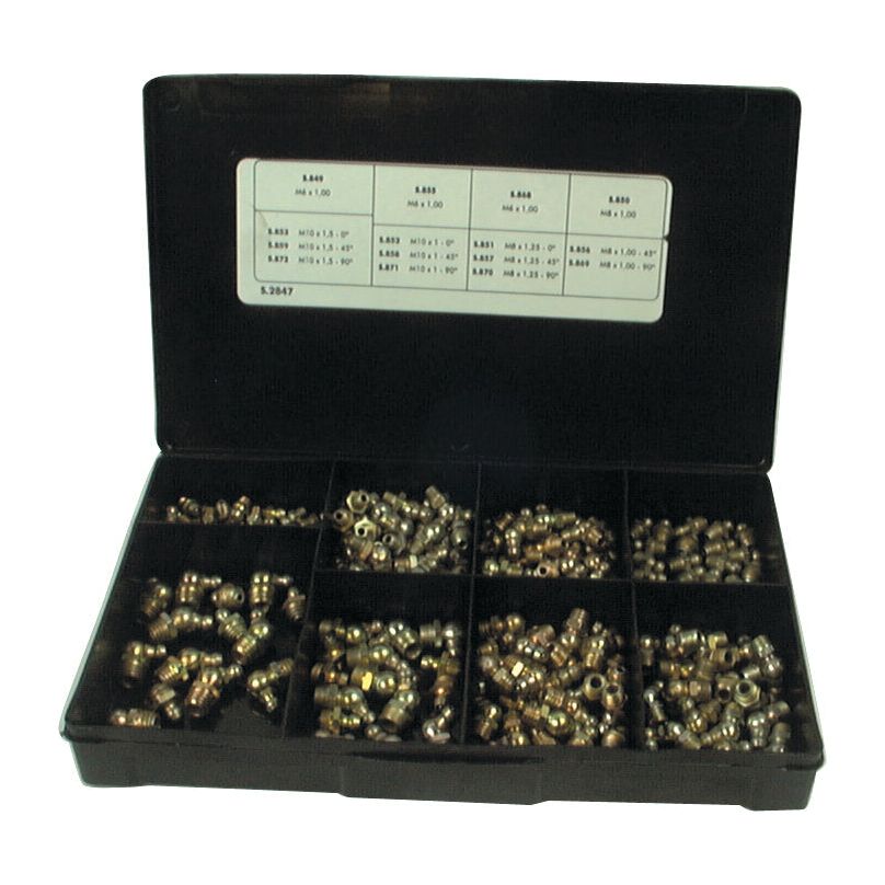 Grease Nipple - M6, M8, M10 Assorted (Handipak 180 pcs.)
- S.2847 - Farming Parts