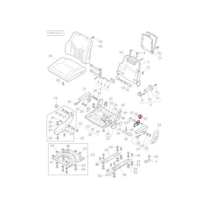 Massey Ferguson - Plate Arm Rest - 3903620M1 - F248500033100 - Farming Parts