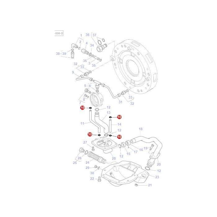 Massey Ferguson - O Ring Wet Clutch - 70923561 - Farming Parts