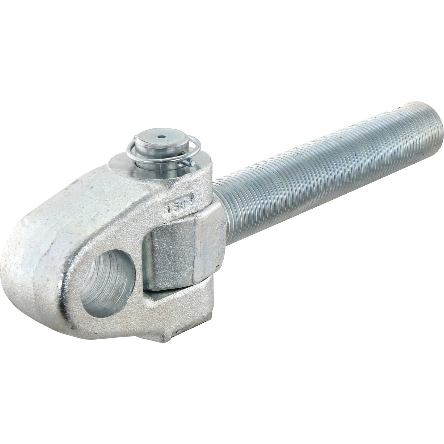 A close-up of the Sparex Top Link Knuckle Thread featuring a 35mm thread length, a threaded rod, and an eye bolt end, with a thread size of M36x3 - LH | Sparex Part No.S.29325.