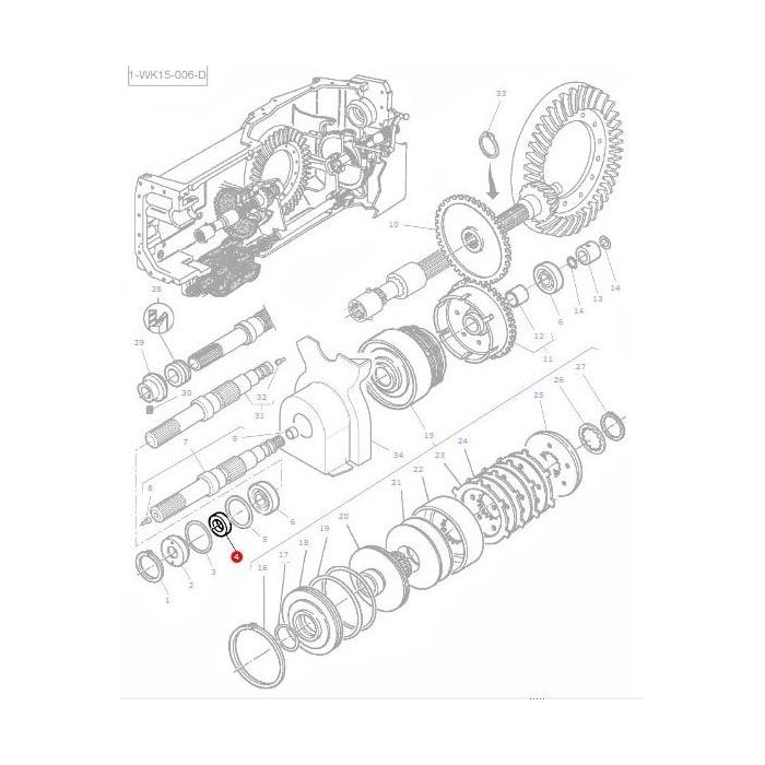 Massey Ferguson - Seal Drive Clutch - 3384503M1 - Farming Parts