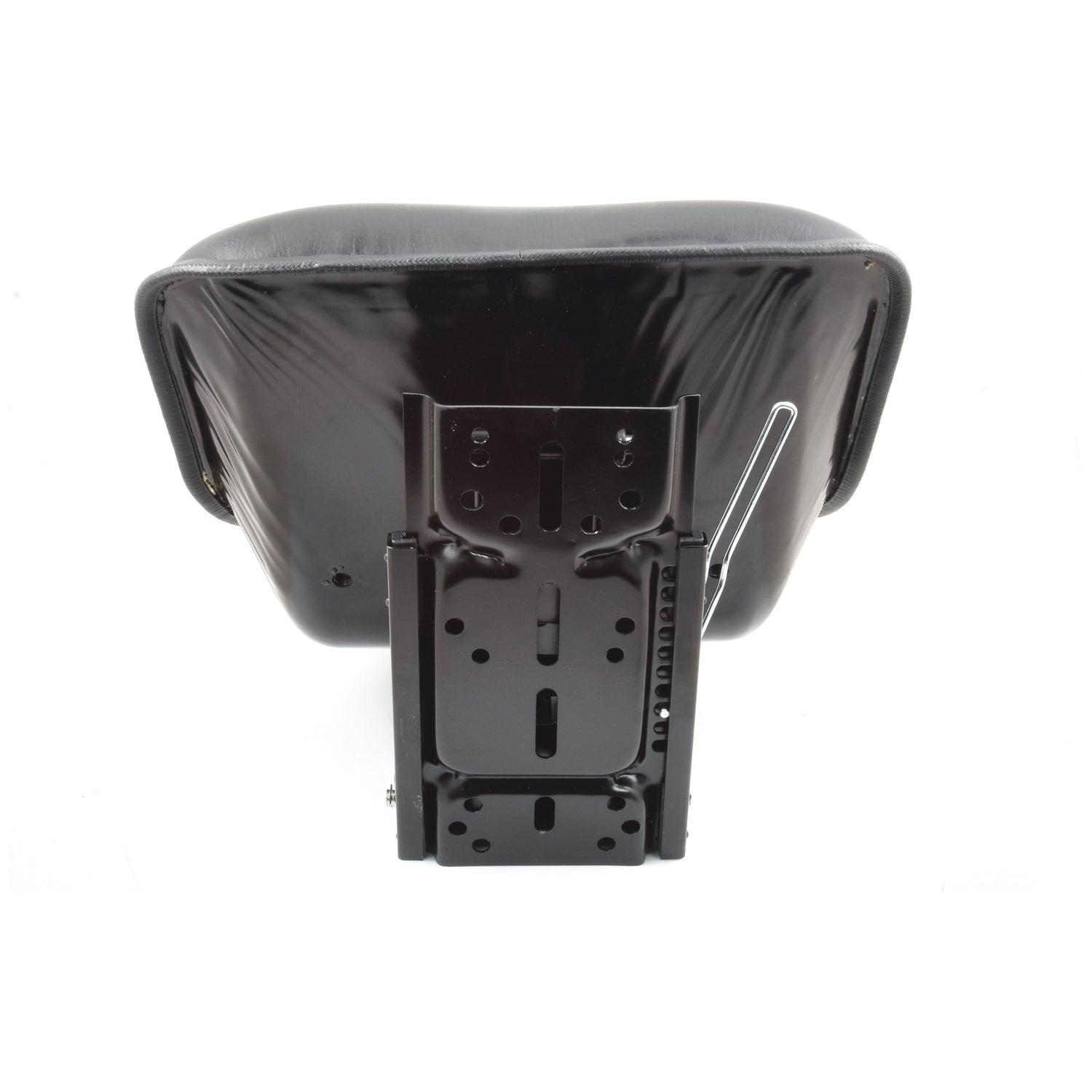 A Sparex Seat Assembly (Sparex Part No. S.29961), featuring a black cushioned seat with a metal frame and mounting hardware, is viewed from the underside against a white background.