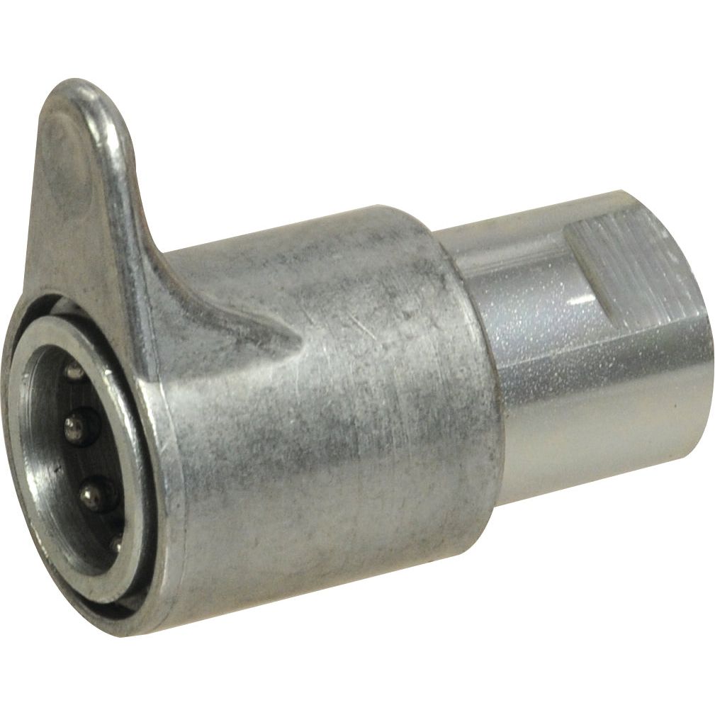 A Stauff Quick Release Hydraulic Coupling Female 1/2'' Body x M22 x 1.50 Metric Female Thread from Sparex, known for its durable construction and precise internal mechanisms suitable for secure hydraulic connections.