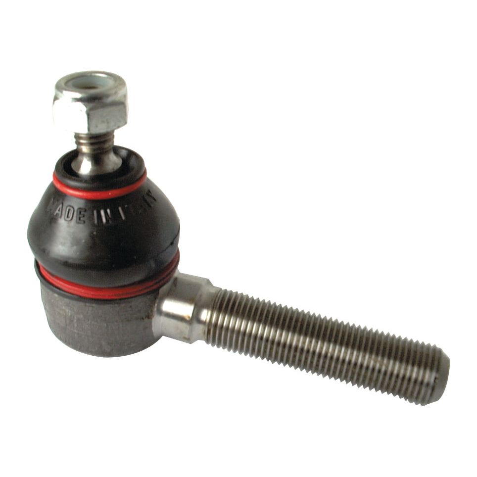 The Sparex Track Rod, S.30273, features a 95mm metal ball joint with a threaded shaft and a nut on top. It's commonly used in automotive suspension systems and is suitable for various vehicle models.